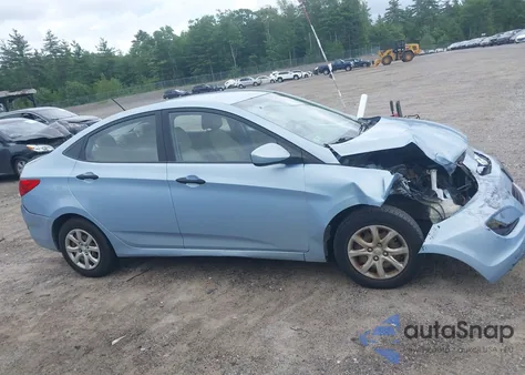 2012 Hyundai Accent Gls from USA, damaged, VIN KMHCT4AE2CU041292